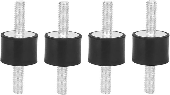 4 Stuks M6 Antivibratie Isolatoren, Rubberen Steunen voor Auto's, Bootspools en Waterpompen, Geschikt voor Diesel- en Benzinemotoren