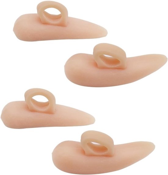 4 Stuks Siliconen Gel Hammer Toe Crest Pads voor Comfort en Ondersteuning van Hammerzehen en Ballenzeh