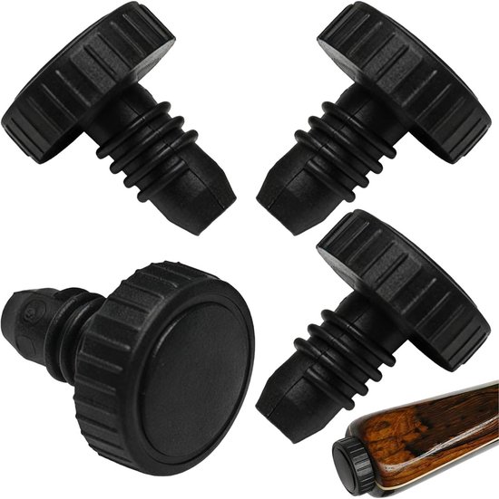 4 Stuks Snooker Cue Butt Beschermers, Lichte Rubber Bumpers, Schokabsorberende Covers voor Snooker Stokken en Accessoires