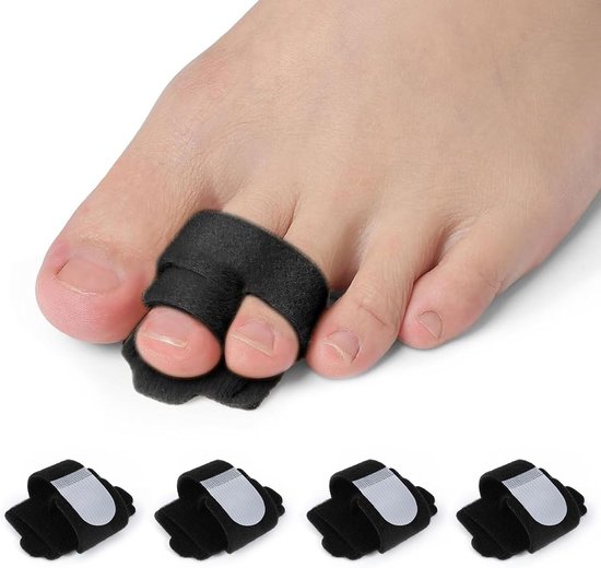 4 Stuks Teenspalken voor Hammertenen, Antislip Teenhulpmiddelen voor Correctie van Gebroken en Overlappende Tenen, Comfort en Ondersteuning voor Mannen en Vrouwen