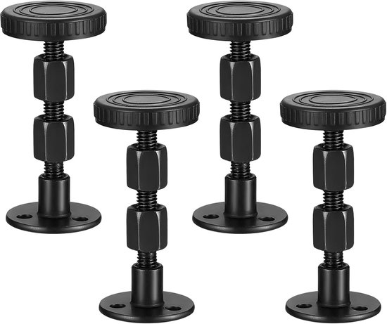 4 stuks verstelbaar bedframe, anti-shake-gereedschap, 62-80 mm, afstandhouder, muur, hoofdbord, stop, kamerwand, bedframe met schroefdraad, bedframe voor nachtkastje, schudgereedschap voor bed