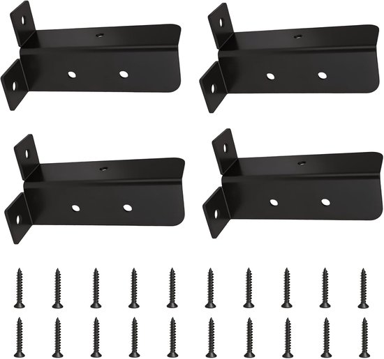 4 stuks verstelbare dek post anker base beugels voor hek & pergola