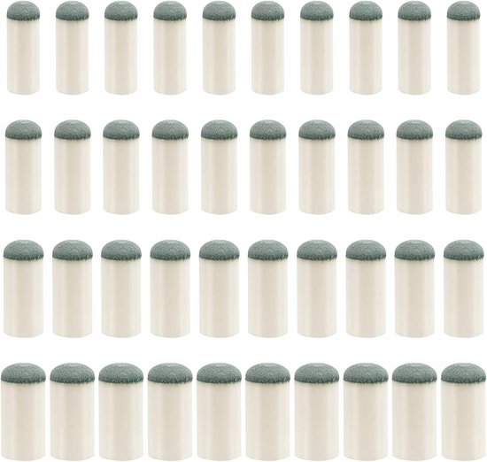 40 Biljartkeuvel Tips - 4 Maten 9-13mm - Zonder Lijm