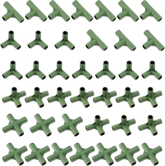 40 stuks 11mm/16mm Kassenframe Connectors voor Stabiliteit en Ondersteuning van Meubels en Buizen
