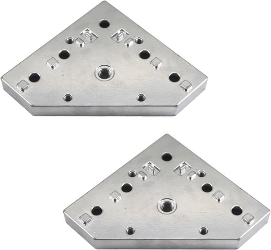 4040 Serie 58x58mm M16 Aluminium Aansluiting Hoek Beugel Gezamenlijke Plaat L Vorm Plaat Extrusie Connector (2 stuks)