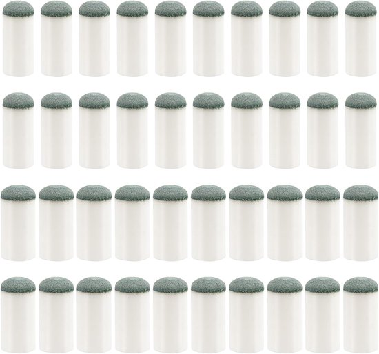 40pcs Plug-On Pool Cue Tips - 2 Sizes - Geen Lijm of Gereedschap Nodig - Vervangende Billiard Cue Tips 12mm 13mm - Snooker en Pool Stok Tips van Merkloos