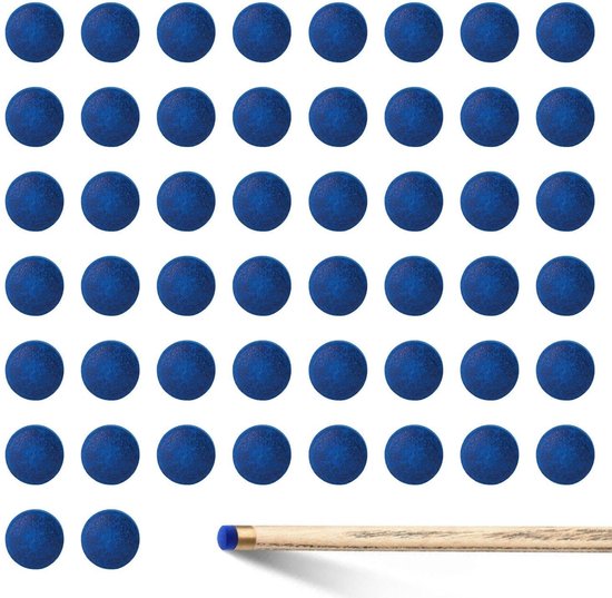 50 Stuks 10mm Biljart Stick Patches - Hoogwaardige Snooker Club Hoofden