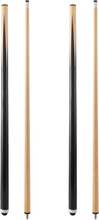 567 g Pool Cue Sticks voor Volwassenen 36" 42" 48" 58" 58" Set van 2 of 4, Biljart Cue Sticks met 13 mm lederen tip voor kinderen of beginners 2-delig, 14/16/18 29 oz 567 g