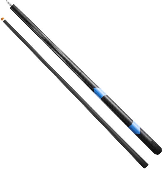 58-Inch Koolstofvezel Poolkeu, 19 Oz Biljartkeu met Duurzame Bakelieten Punt en Abs-Gewricht, Ideaal voor Pooltafels In Bars, Huizen, Kantoren van Merkloos
