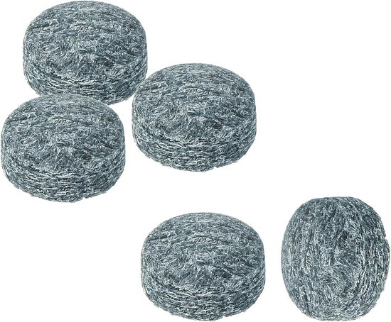 5x 9mm Harde Poolkeu Tips Vervanging Set voor Biljart en Snooker Keus van Merkloos