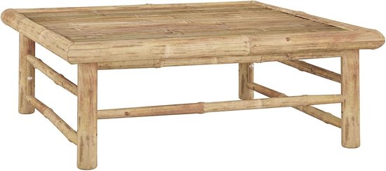 65x65x30 cm bamboe, bijzettafel buiten, tuintafel, salontafel buiten (SPU:313149)
