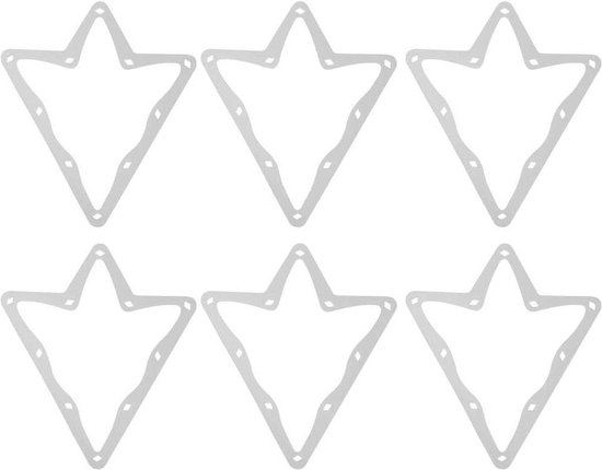 6Pcs Magic Ball Rack Sheet - Biljart Driehoek Cue Rack - Pool Cue De Grootste Tip Tool - Fun Game Accessoires . van Merkloos