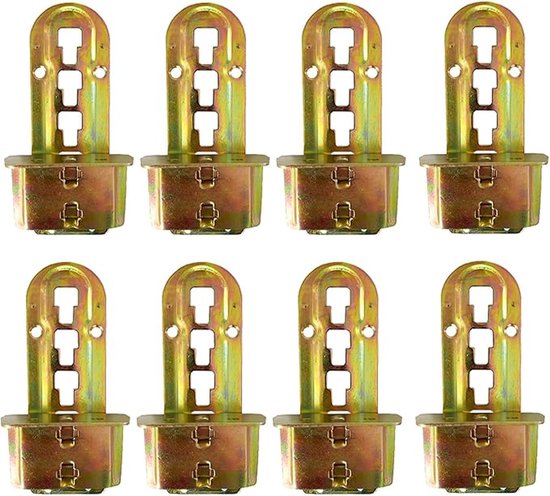 8 stuks bedverbinders, bedbeslag, bedbeslag, bedverbinders, bedbeslag, middenbalk en lattenbodemhouder, lattenbodemhouder