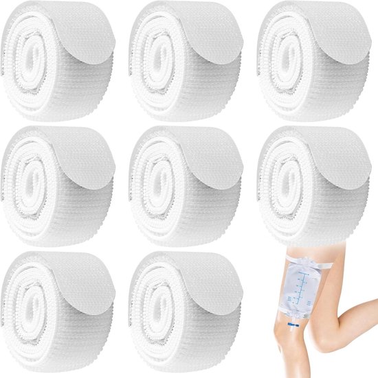 8 Stuks Beugels voor Beenzak, Beenzak Steunbanden, Fixatiebanden voor Katheter, Stabiliserende Beugels en Bevestigingsriemen voor Comfort en Veiligheid