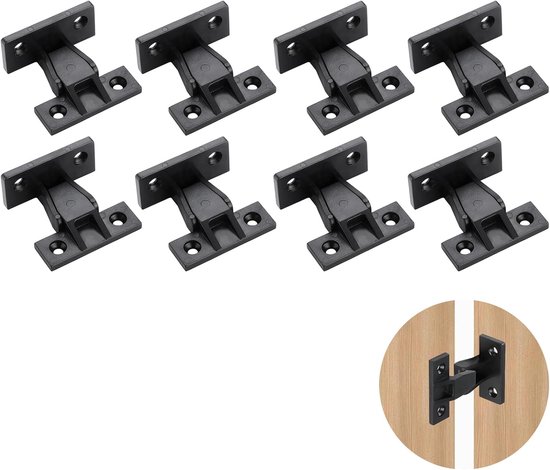 8 stuks kabinet clips, Keku Push in plint bevestigingsmiddelen fit, keuken kast plint clip, ABS Push-fit fittingen, verborgen kasten, meubelpaneel bevestigingen, voor kasten, bedden, tafels, cabine