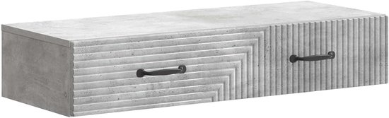 87,5 x 34,5 x 17 cm grijs beton