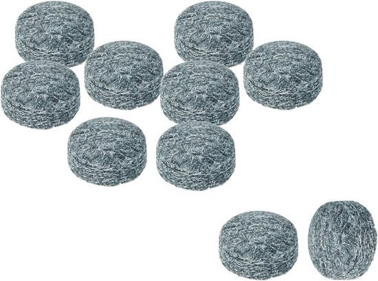 9 mm Dia Biljart Cue Tips, 10 Pack Vervangings Tips Pool Stick Tips Snooker Cue Tips, Grijs