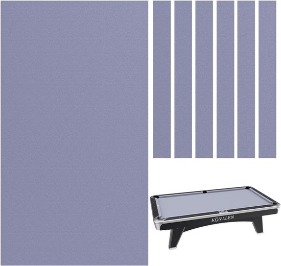 9' Pool Tafel Vilt met 6 Doek Strips Pre Cut Biljart Tafelkleed Vilt Biljart Doek voor Amerikaanse Negen-Ball Pool Tafels