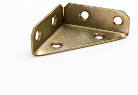 90 graden, decoratieve hoekverbinders van metaal voor hout, meubelhoek, metalen hoek voor houten constructies, hoekplaat voor bedden en kasten, 75 x 75 mm