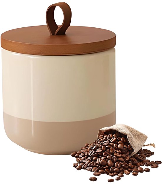 9oz Keramische Opslagpotten & Canisters met Deksels Thee Koffie Suiker Canisters Keukenset Afdichtingen Gebruikt voor Huishoudelijke Keuken Aanrecht Voedselopslag Tank