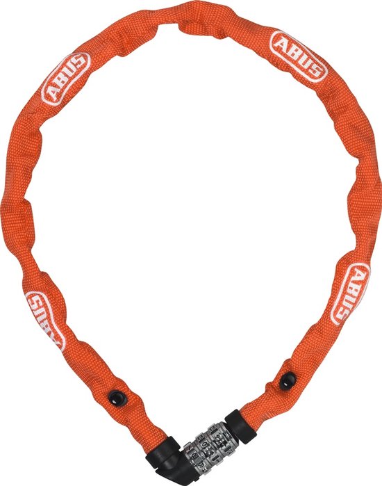 ABUS kettingslot 1200 Web - cijferslot met 3-cijferige combinatie - ketting van gehard staal - lichtgewicht fietsslot met keuze uit verschillende kleuren - fietsaccessoires - 110 cm - willekeurige kleur van Merkloos