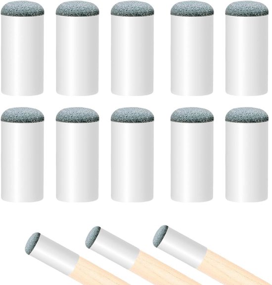 Accessoires voor Billiard: 10 Stuks Beschermers voor Queues, Leer en Kunststof, 10 mm Snooker en Pool Stekken