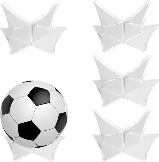 Acryl Ballenhouder voor American Football, Basketbal, Volleybal en Bowling - Transparante Ballenstandaard en Steun