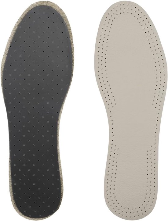 Ademend Natuurlijke Lederen Inlegzolen voor Comfort en Ondersteuning, Schokabsorberend en Geschikt voor Casual Schoenen en Laarzen