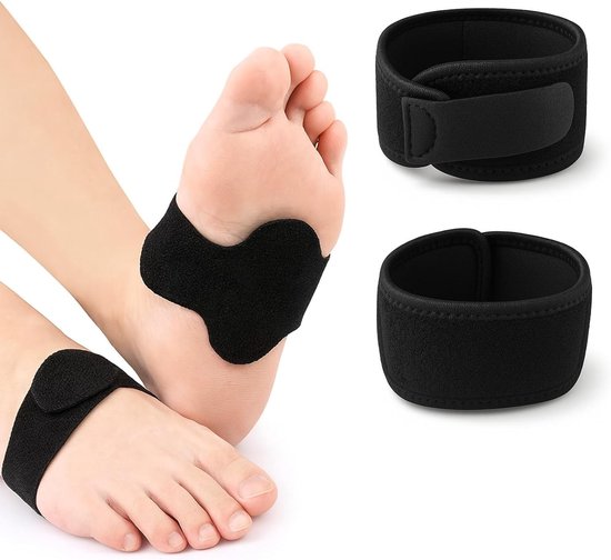 Ademend Steun voor Voetboog met Antislip Grip, Comfortabele Voetkussens voor Dagelijks Gebruik en Sportactiviteiten, Universele Maat