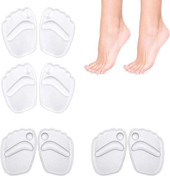 Adhesieve zachte gelzolen voor schoenen, herbruikbare inlegzolen voor verlichting van hielpijn, platte voeten en fasciitis van Merkloos