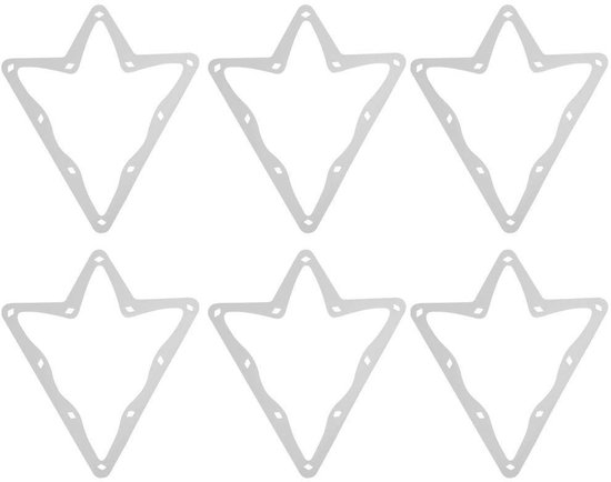 aladdien - Biljart Magische Rek - Snelle Plaatsing - Duurzaam en Scheurvast - 6Pcs - Perfect voor Biljart Spelers - Wit