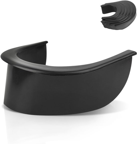 aladdien - Biljarttafel Pocket Liner - Vervangingsset - Zwart - Hoogwaardig Rubber - 6 Stuks - Geschikt voor Pooltafels - 5 cm Hoogte