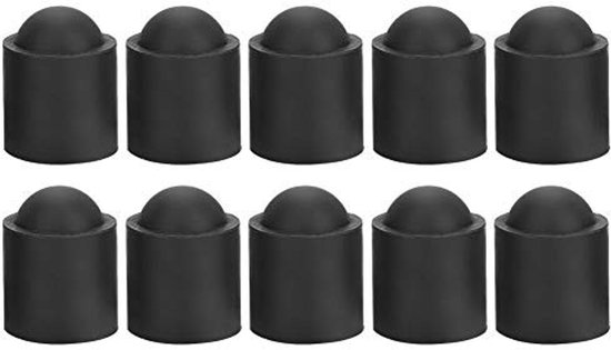 aladdien - Pool Cue Cap - Billiards Accessoires - Bescherming voor Cue Tips - Zwart - Rubber Cover - Perfect voor Snooker en Pool