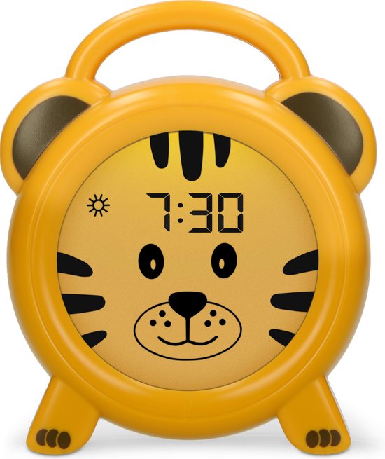 Alecto BC100TIGER - Slaaptrainer voor kinderen - Kinderwekker met Nachtlamp en Wekker - Tijger van Alecto