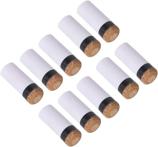 Allecta - Cue Tips Set van 10 stuks Biljart Reparatie Gereedschap met Reserveonderdelen voor Biljartstok - 10 mm/11 mm/12 mm/13 mm. van Allecta
