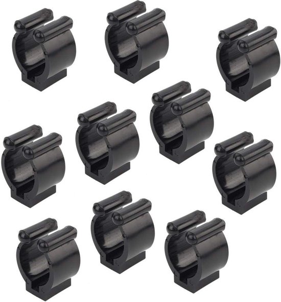 Allecto - Biljart- en snooker-keu houder - Van kunststof - Voor zwembad-keu-rekken - Stabiele houder - Biljart, snookerkeus - Geschikt voor - Mini biljart-snookerkeu - Kleur of model, zwart van Merkloos