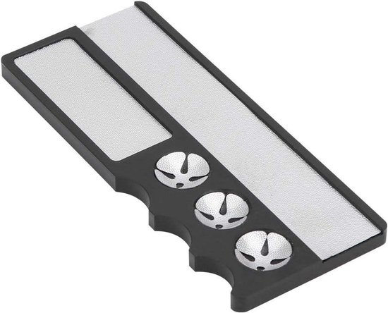 Allecto- Biljart Snooker Cue Tip Shaper Reparatie Tool - Metalen Cue Tip Burnisher Scuffer - Shaping Scuff Cue Tips - Geschikt voor Pool Cues - Zwart zilver - Cue Tip reparatiegereedschap. van Merkloos