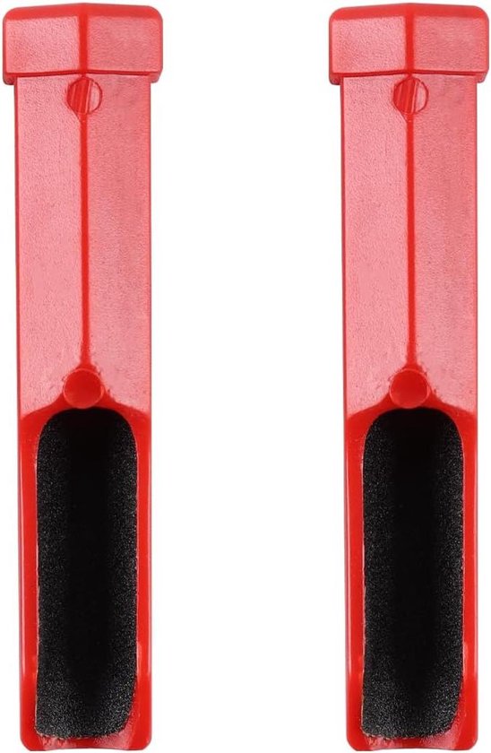 Allecto- Biljartkeu tips - Biljartvormer - Rode - Poolkeu - Polijstmachine - Biljart - Geschikt voor - Zandhuidkop - 2 stuks vervangende biljartkeu tips - Reparateur van Merkloos
