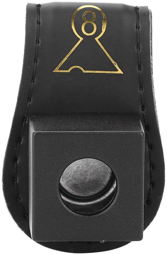 Allecto - Biljartkrijt tas - Duurzaam - Zwart - Biljart accessoire - Cue - Houder - Geschikt voor biljartkeu - Zwart model