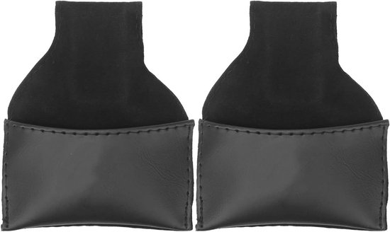 Allecto - Biljartkrijthouder - Snookerkrijthouder - Draagbare tas - Zwart - Biljartkeu - Krijthouderzak - Accessoires - Geschikt voor biljart en snooker - PU-lederen tas voor 3.7x4.5 inch krijt van Merkloos