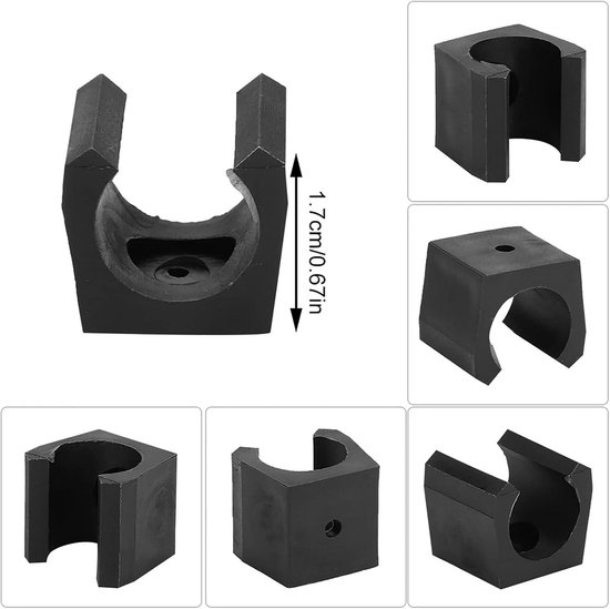 Allecto plus - Biljartkeu Houder voor 6 Keuen | Draagbare Biljartkeu Rack | Enkele Houder aan de Muur | Biljart Poolkeu Organiser | Benodigdheden voor Biljartspel - Handige Opbergoplossing van Merkloos