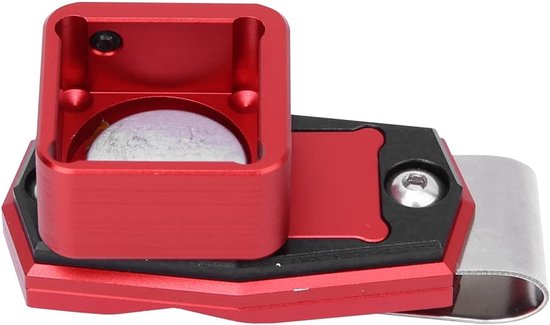 Allecto Plus - Billiard Cue Chalk Houder voor Snooker - Draagbare Aluminium Billiard Pool Chalk Behuizing met Clip - Rood van Allecto plus