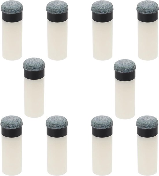 Allecto Plus - Cue Tips Set 12MM voor Biljart Keu - Set van 10 - Snooker Accessoires - Pool Keu Vervanging schroeven inclusief van Merkloos