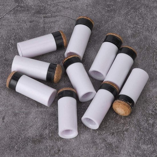 Allecto Plus - Cue Tips voor Biljartstick Reparatie - 10 stuks - Biljart Gereedschap - Tig - 10 mm/11 mm/12 mm/13 mm