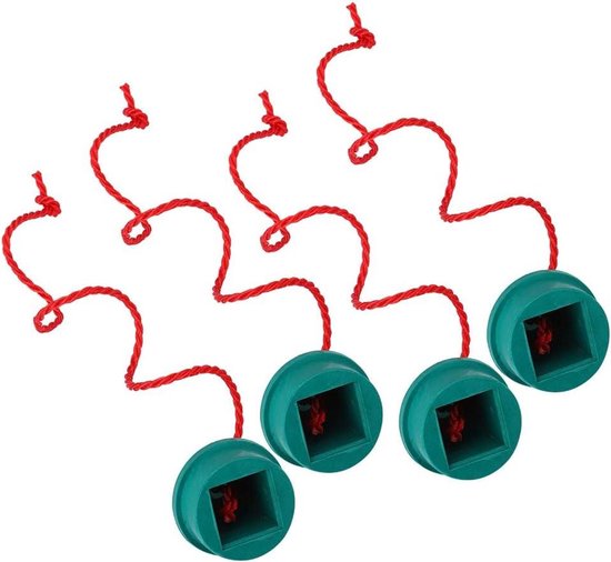 Allecto plus - Krijthouder voor Biljarttafel, Set van 4 met Groen Rubber, Praktisch Accessoire voor Cue Stick en Pooltafel van Merkloos