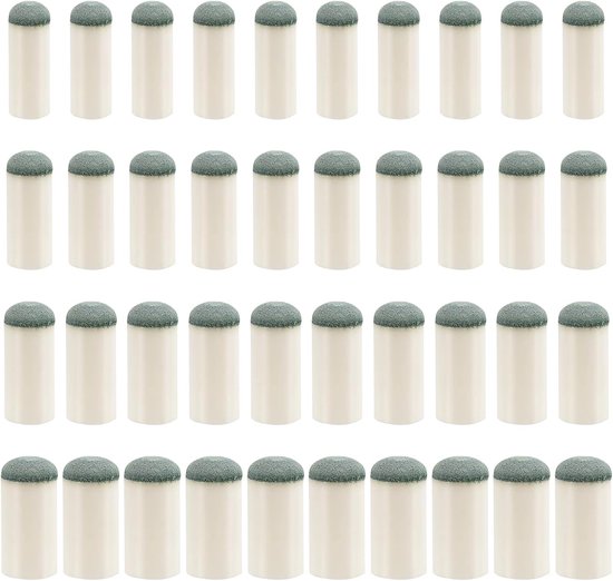 Allecto Plus - Pool Cue Tips Set van 40 stuks - Snooker en Pool Keu Tippen - Geen Lijm of Gereedschap Nodig - 9mm 10mm 12mm 13mm - Vervangende Keu Tippen - Keuze uit 4 Maten