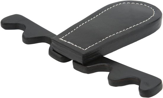 Allecto plus - Pool Stick Houder, Draagbare Cue Rest 4 Cues Zadelleer Rack voor Pooltafel van Merkloos