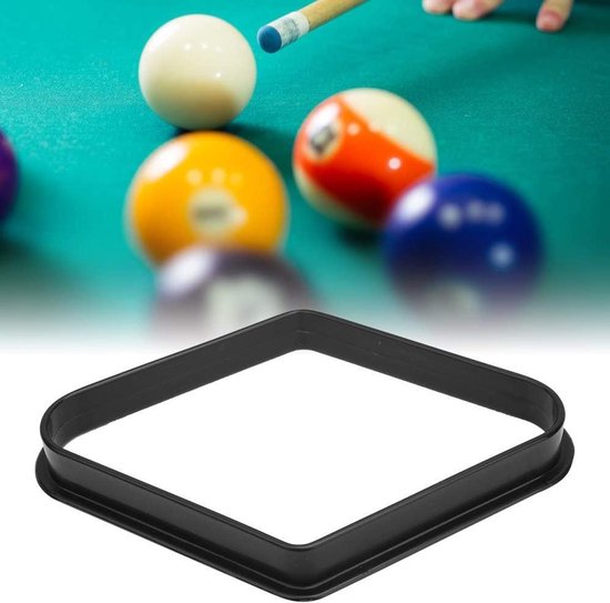 Allecto Premium - Ballenbad Professioneel Plastic Biljart 9 Ballen Driehoekig Frame Snooker Rack Accessoires - Set van 2stuks van Allecto Premium