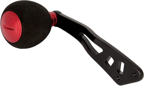 Allecto- Vismolen handvat knop - Power Handle met fittingen - Rood - Vervangende onderdelen voor laag profiel haspel - Draaiende vismolen - Geschikt voor merk - Handig accessoire van Allecto