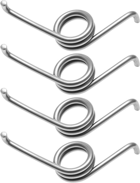 Allecto- Visserij Reel Onderdelen - Spinning - Langdurige Lente - Reparatie - Vissen Accessoires - Daiwa Compatibel - 4Pcs - Zilver van Allecto